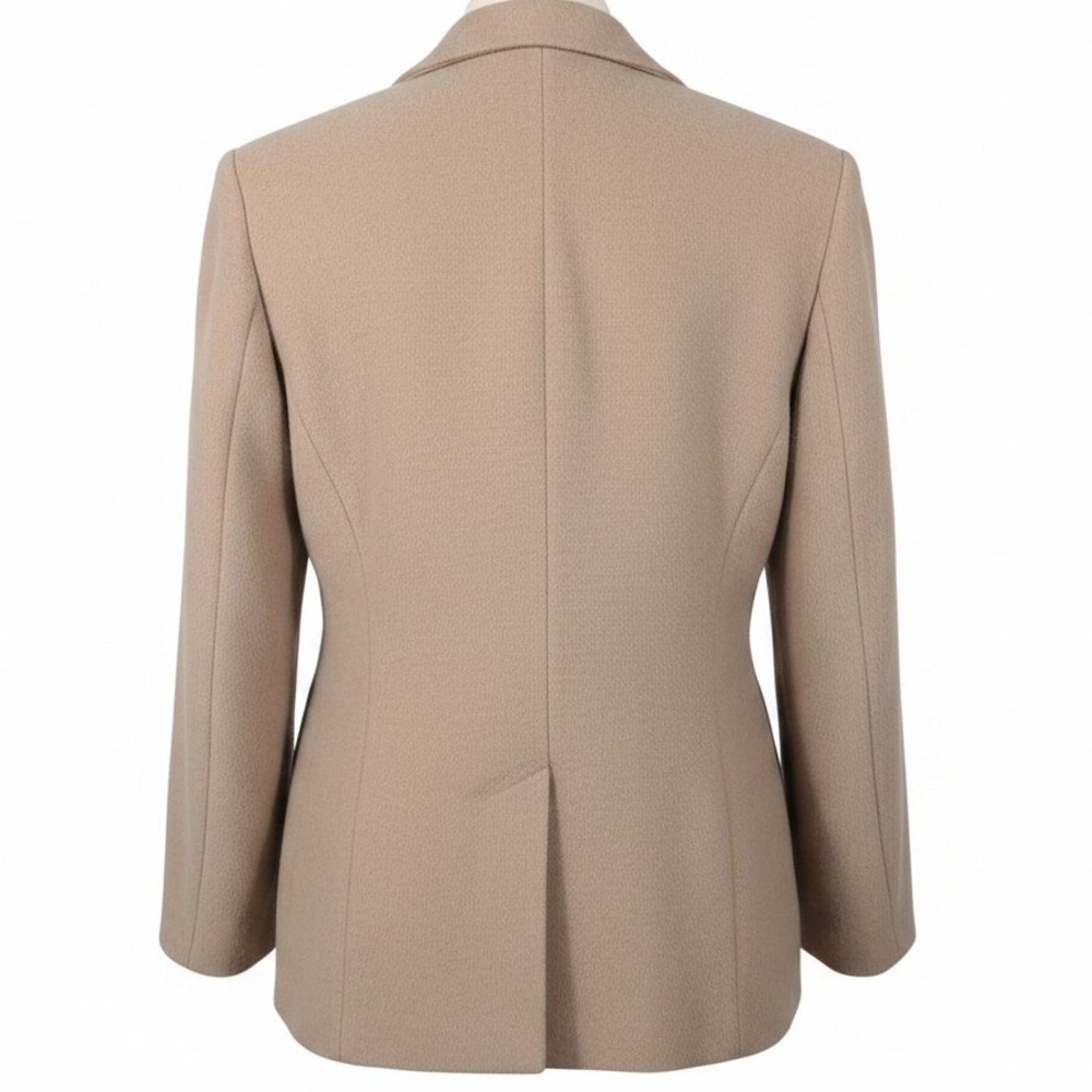 VTG 70s Carroll Reed England Cashmere Wool Blazer Jacket Tan Camel Sz M 12 Lined - Picture 5 of 12